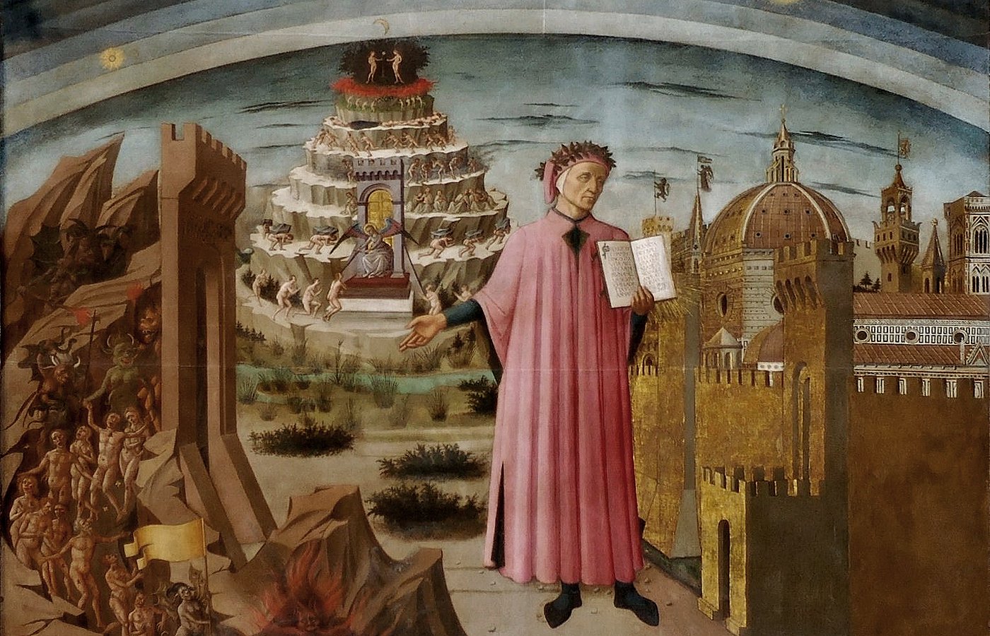  Dante Domenico di Michelino Duomo Florence  
