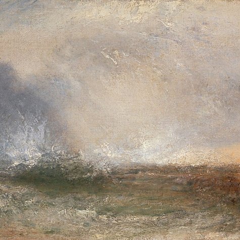  Turner_Stormy Sea Breaking on a Shore 