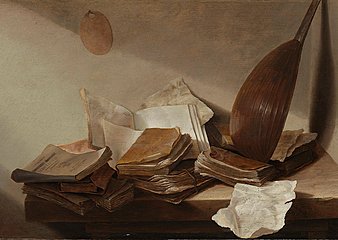 still life with book